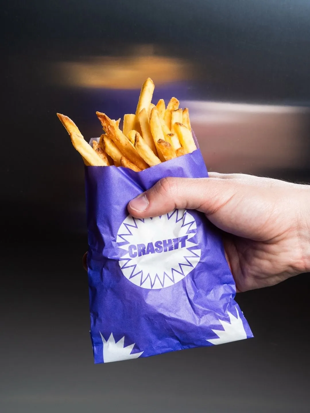 Crash Fries nel sacchetto viola CRASHIT